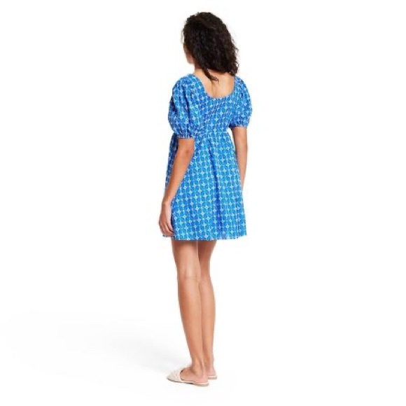 RHODE x Target Light Blue Eyelet Mini Dress - Picture 3 of 16